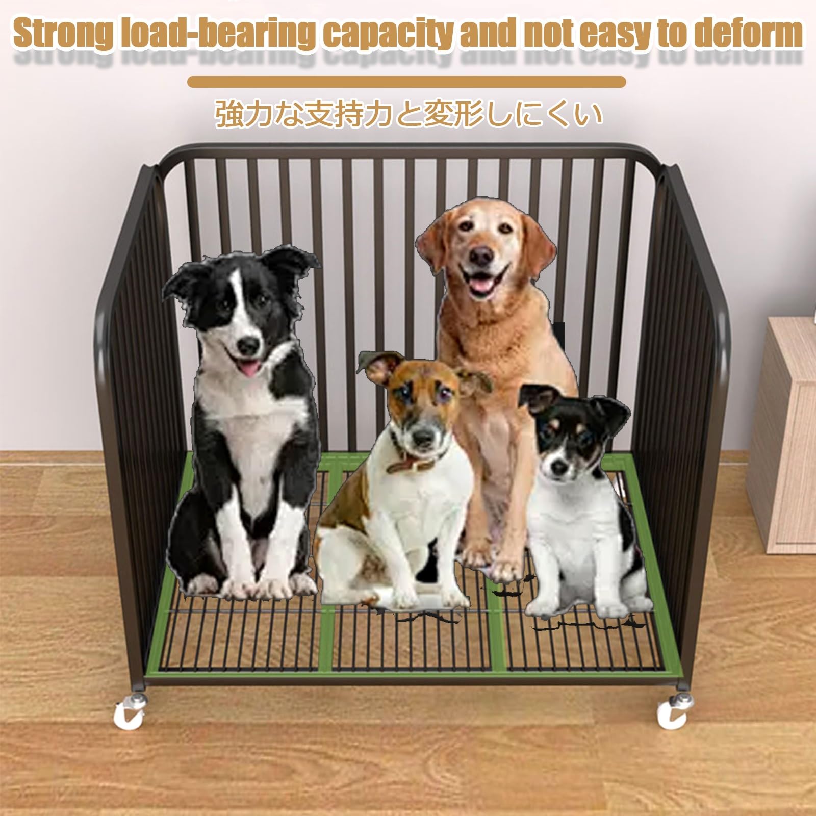 Recinto Recinzione Per Cani Recinto Per Cuccioli Recinto Per Cani Da Interno Recinzione Per Cani/Cuccioli Recinzione Per Cuccioli Con Porta Recinto Per Cani In Metallo(White,TRAINING_100*60*6