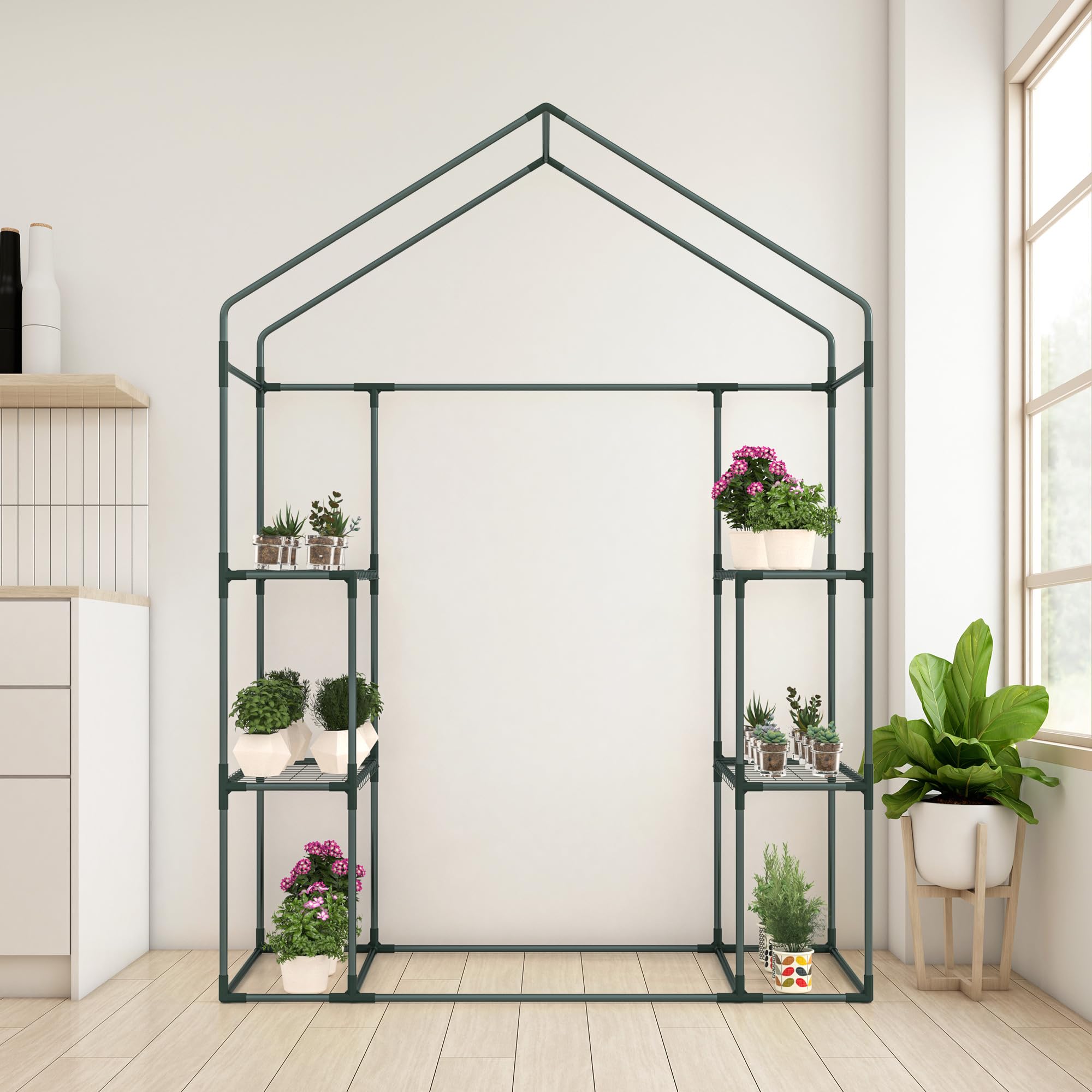 Tragbare Mini Garten Gewchshaus Pflanzen Schuppen Hot House fr Innen und  Auenbereich #28 grn : Amazon.de: Garten