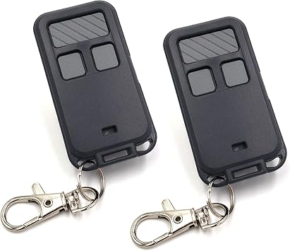 LAWOHO Garage Door Remote Control Replacement 2Pcs Compatible with Liftmaster Chamberlain 371LM, 373LM, 971LM, 973LM, 81LM, 891LM, 893LM, 890MAX for Purple/Red/Orange/Green/Yellow Learn Button