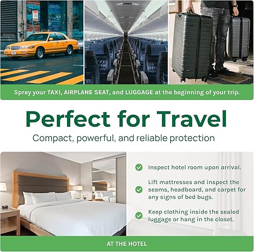 Vista 13 de Aerosol natural de viaje para piojos, ácaros y chinches – Botellas de tamaño aprobado por la TSA de 3 onzas – Apto para niños y mascotas – Sin