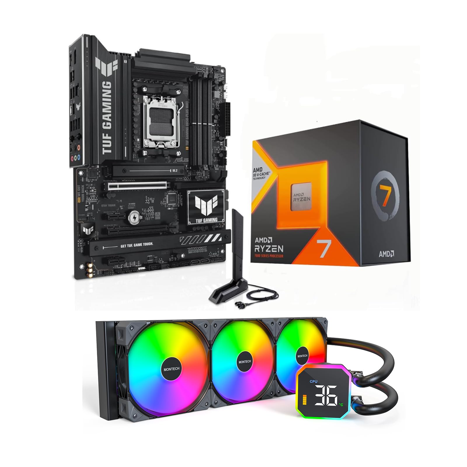Amazon.com: 3 in 1 Bundle: AMD Ryzen 7 7800X3D Desktop CPU