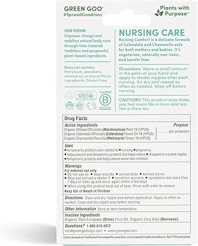 Miniatura 6 de Green Goo - Salve de lactancia natural para amamantar pezones agrietados y doloridos lata grande de 182 onzas