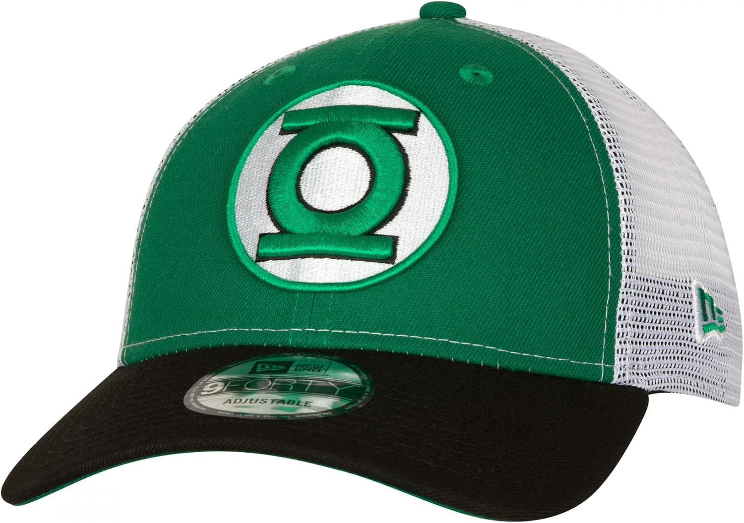 New Era Green Lantern Logo 9Forty Adjustable Trucker Hat