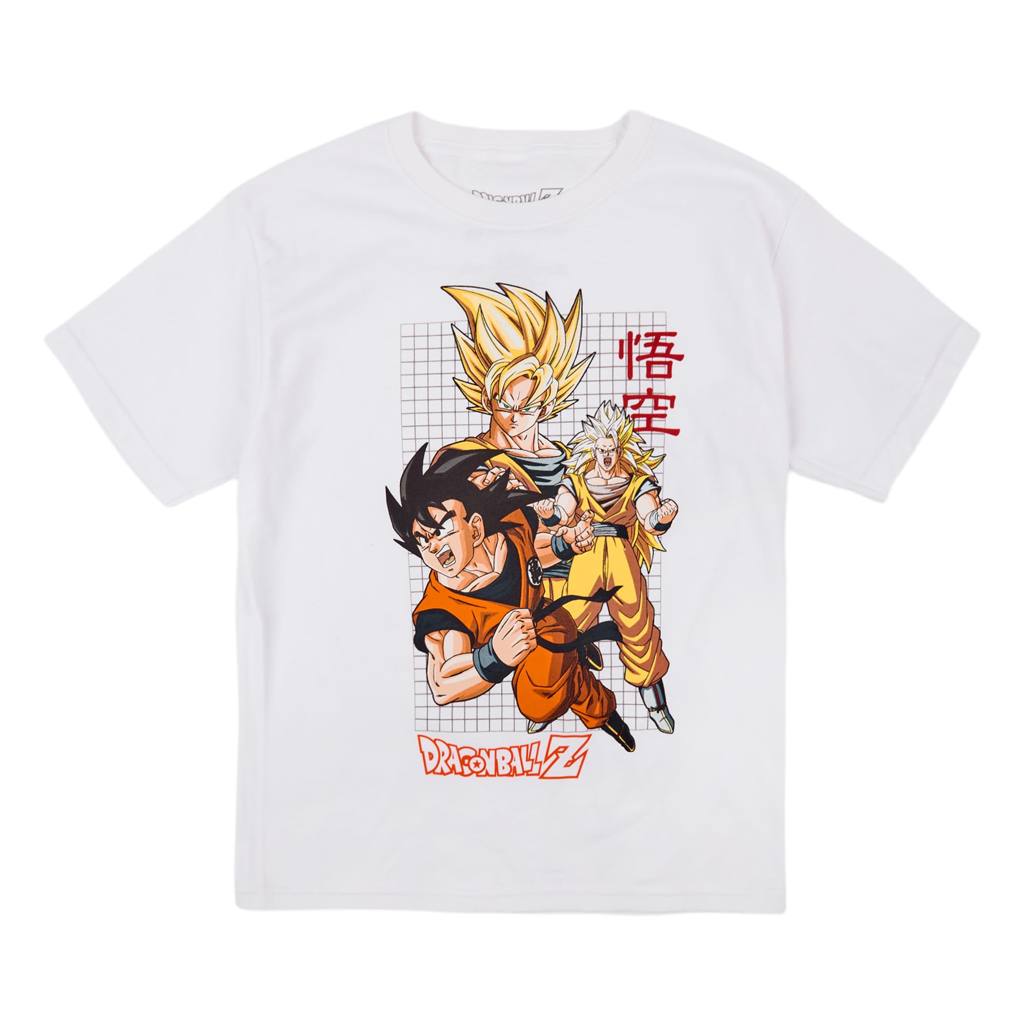 Dragon Ball Z Character Art - Juego de 3 camisetas de manga corta con cuello redondo para niños jóvenes