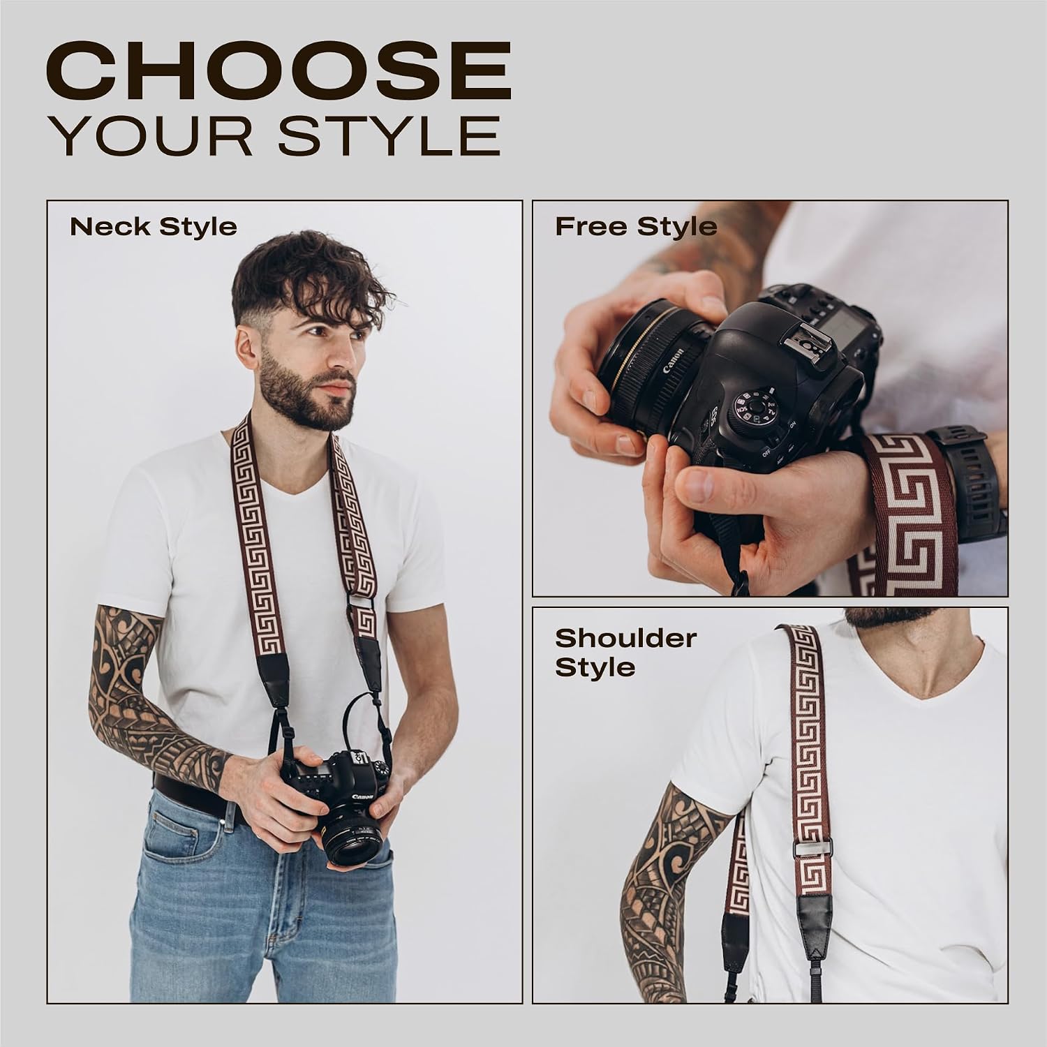 C Coiro Camera Strap for DSLR Camera Shoulder and Neck Strap, Photography Accessories image 5