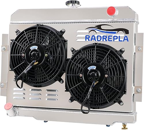 Radiador de aluminio de 4 filas para Jeep CJ5/CJ6/CJ7 1972-86 Radiador CU583 para Jeep Scrambler Cherokee Commando J10/J20 3.8L/4.2L/5.0L L6/V8