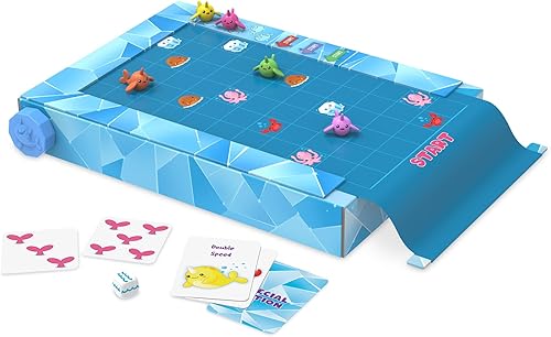 Miniatura 2 de Peaceable Kingdom Narwhal Waterfall Cooperative Game - Juegos divertidos para niños de 6 años en adelante - Juegos de mesa para niños de ritmo