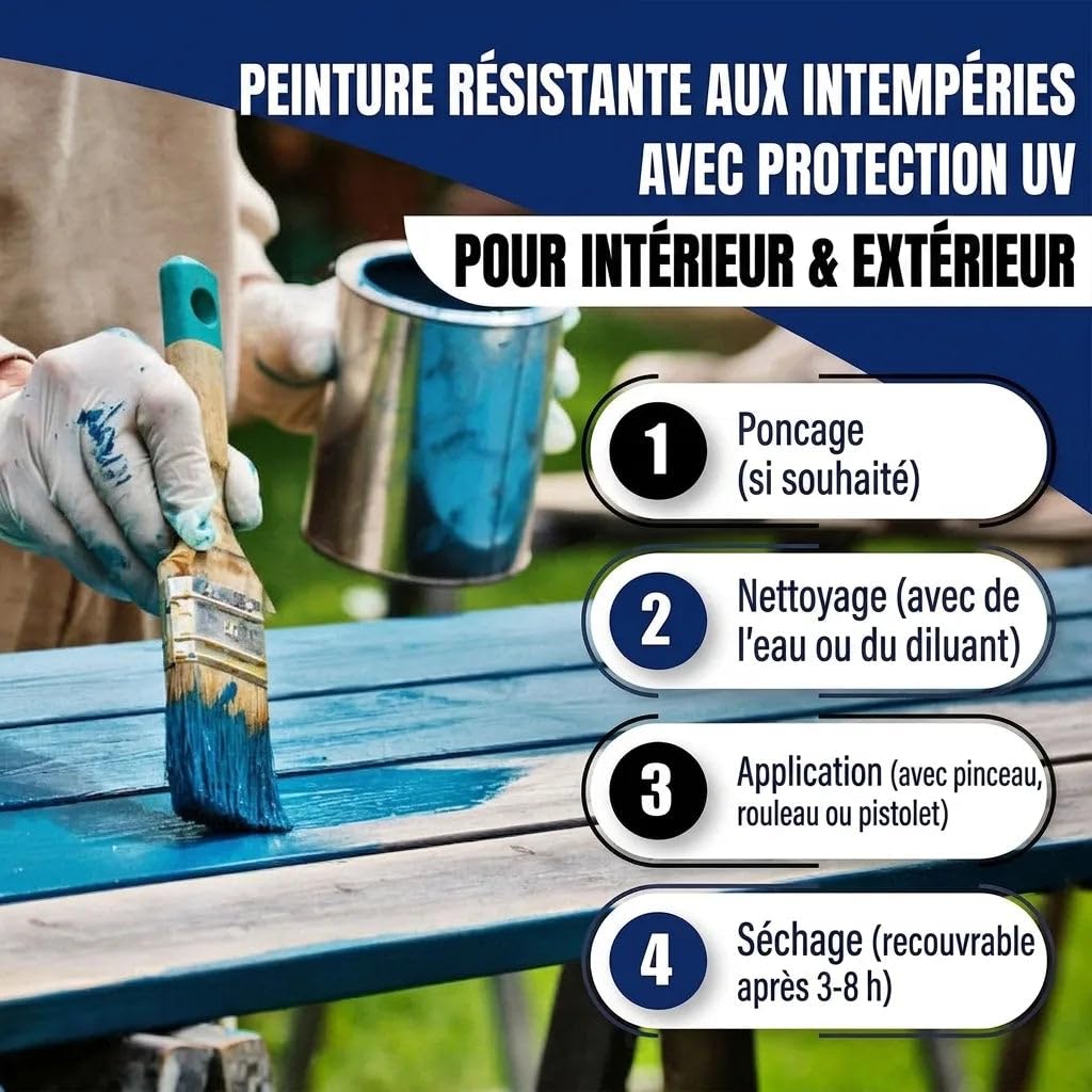 Peinture polyuréthane bois mat rose clair RAL 3014 Rose peinture façade bois vernis bois - Renforcée PU & résistante aux UV + kit (X300) & Diluant (1 L) (10 L) Hamburger Lack-Profi
