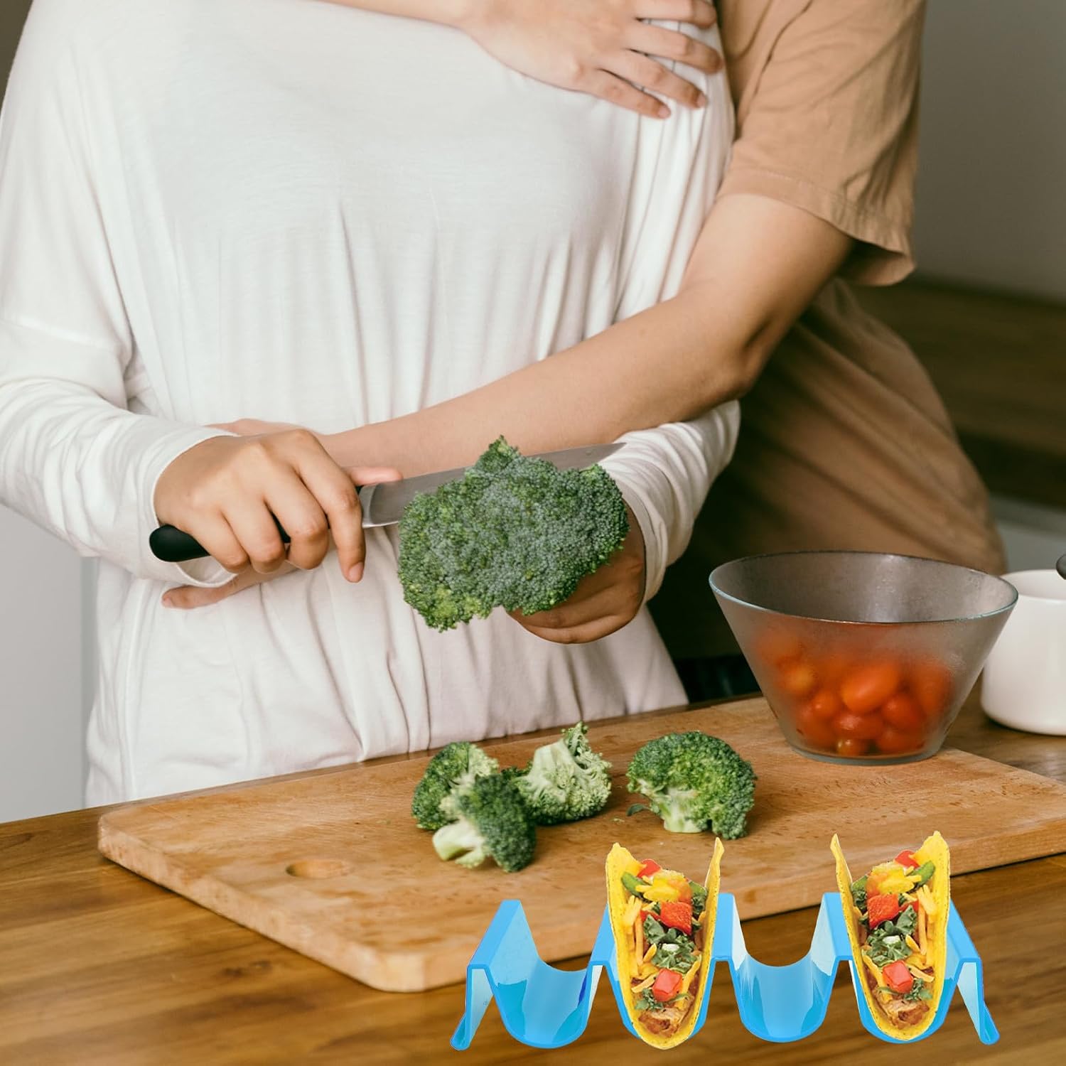 4Pcs Colorful Taco Holder Stand Compact Pancake and Chicken Support for Family Gatherings Outdoor Parties Camping and Restaurant Use