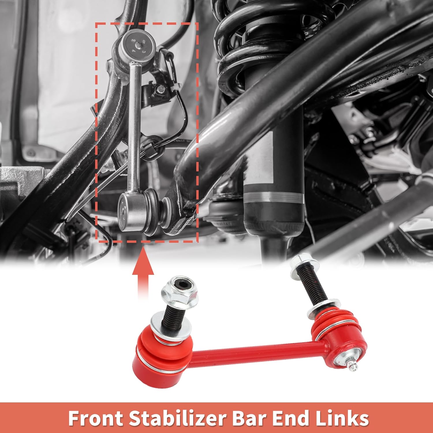 X AUTOHAUX 2 Pcs Front Sway Bar Links Stabilizer Link Kit for Toyota Tacoma 2WD 2005-2017 for Toyota Tacoma 4WD 2005-2017 Suspension Kit No.K80946/K80948