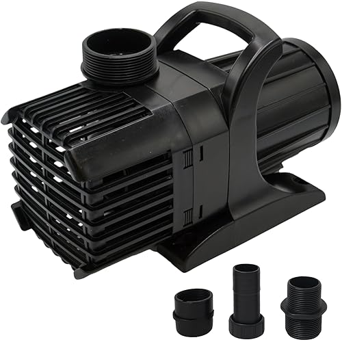 HALF OFF PONDS Submersible Water Pump, 3,000 GPH Pond Pump with 33FT Power Cord and 19FT Max Head, 192W Ultra Quiet Energy Efficient Pump for Koi Pond, Fountain, Waterfall, Water Garden, Skimmer