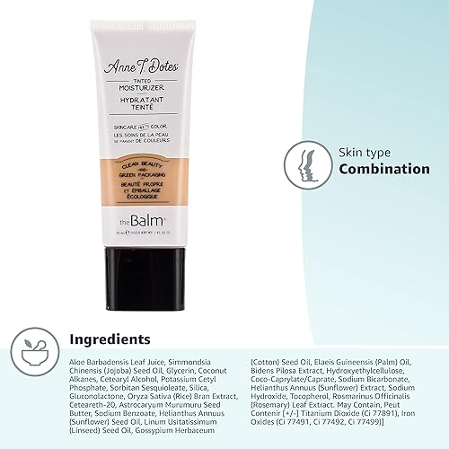 Miniatura 10 de theBalm Anne T. Dotes Crema hidratante tintada, 26 (para piel media), 1 onza líquida