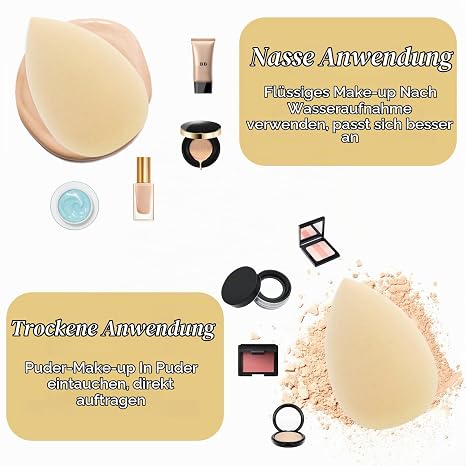 Gjinxi Pack of 40 Mini Makeup Sponge Makeup Sponge Small Blender Foundation Cosmetic Puffs for Powder Cream Repair Cosmetic Sponges