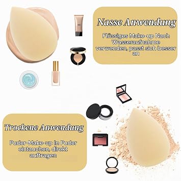 Gjinxi Pack of 40 Mini Makeup Sponge Makeup Sponge Small Blender Foundation Cosmetic Puffs for Powder Cream Repair Cosmetic Sponges