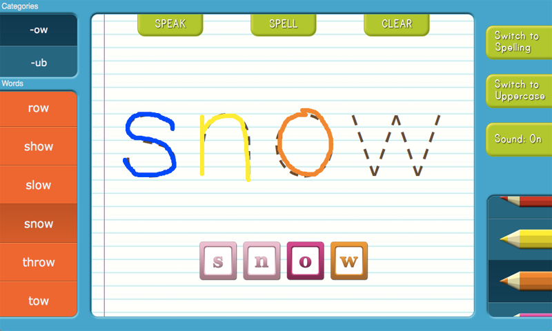 Abby Write & Play - Phonics Word Families Games - App on Amazon Appstore