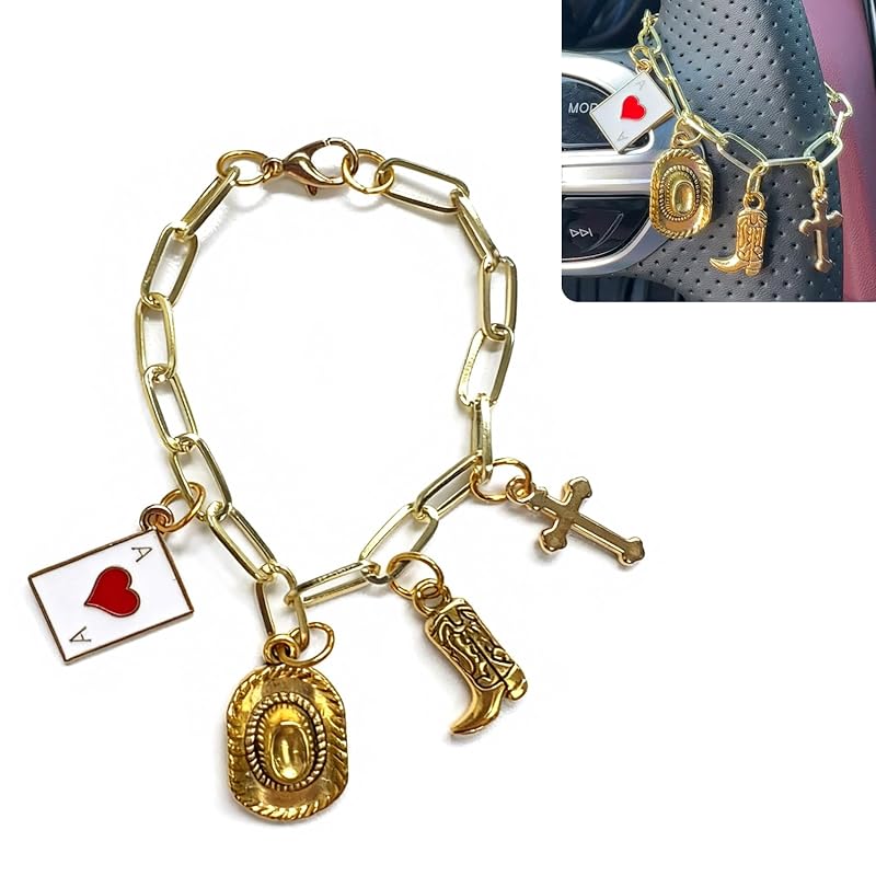 Pingente para Volante com Cruz e Estilo Country DoYoMo