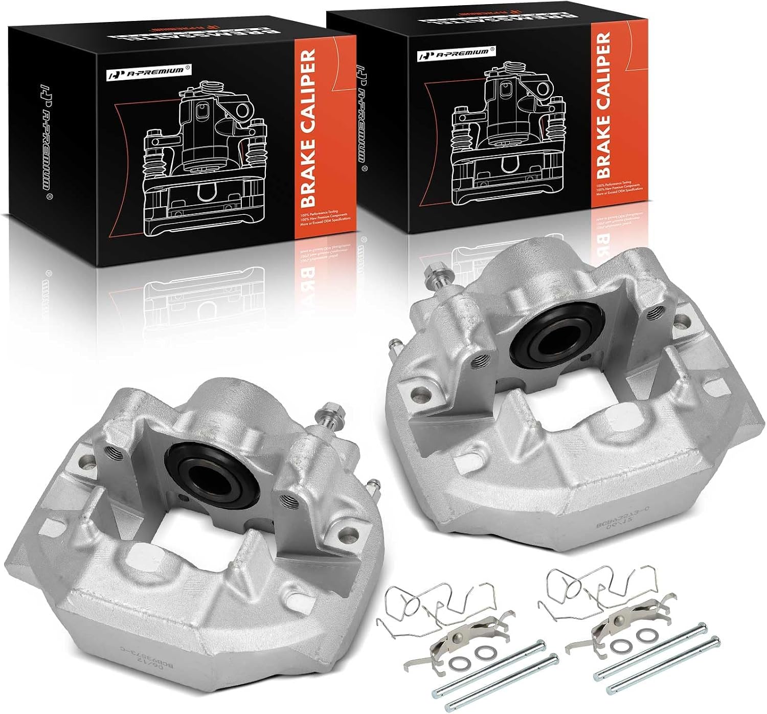 A-Premium Disc Brake Calipers Assembly Without Bracket Compatible with Lexus LS460 2007-2017 4.6L only - Rear Driver and Passenger Side, 2-PC Set