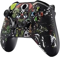Vista 5 de eXtremeRate Scary Party Patterned Front Housing Shell Faceplate for Xbox One S & Xbox One X Controller Model 1708 - Controller NOT Included