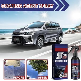 Multi Functional Coating Renewal Agent Spray - 3 in 1 High Protection Quick Car Coating Spray that Repairs Scratches,Delivers a Ceramic Car Polish Quick Coat & Lasting Shine |2PCS with Towel & Sponge
