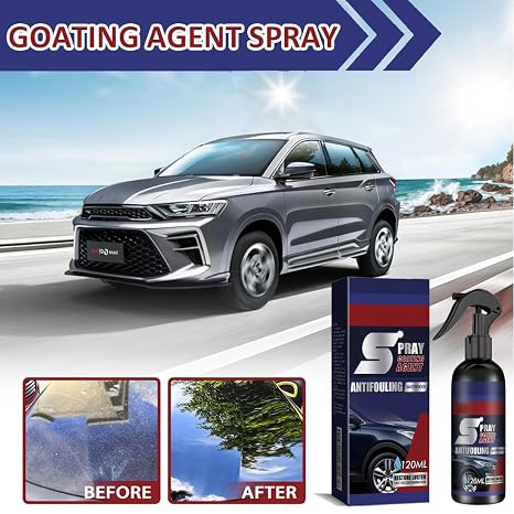 Multi Functional Coating Renewal Agent Spray - 3 in 1 High Protection Quick Car Coating Spray that Repairs Scratches,Delivers a Ceramic Car Polish Quick Coat & Lasting Shine |2PCS with Towel & Sponge