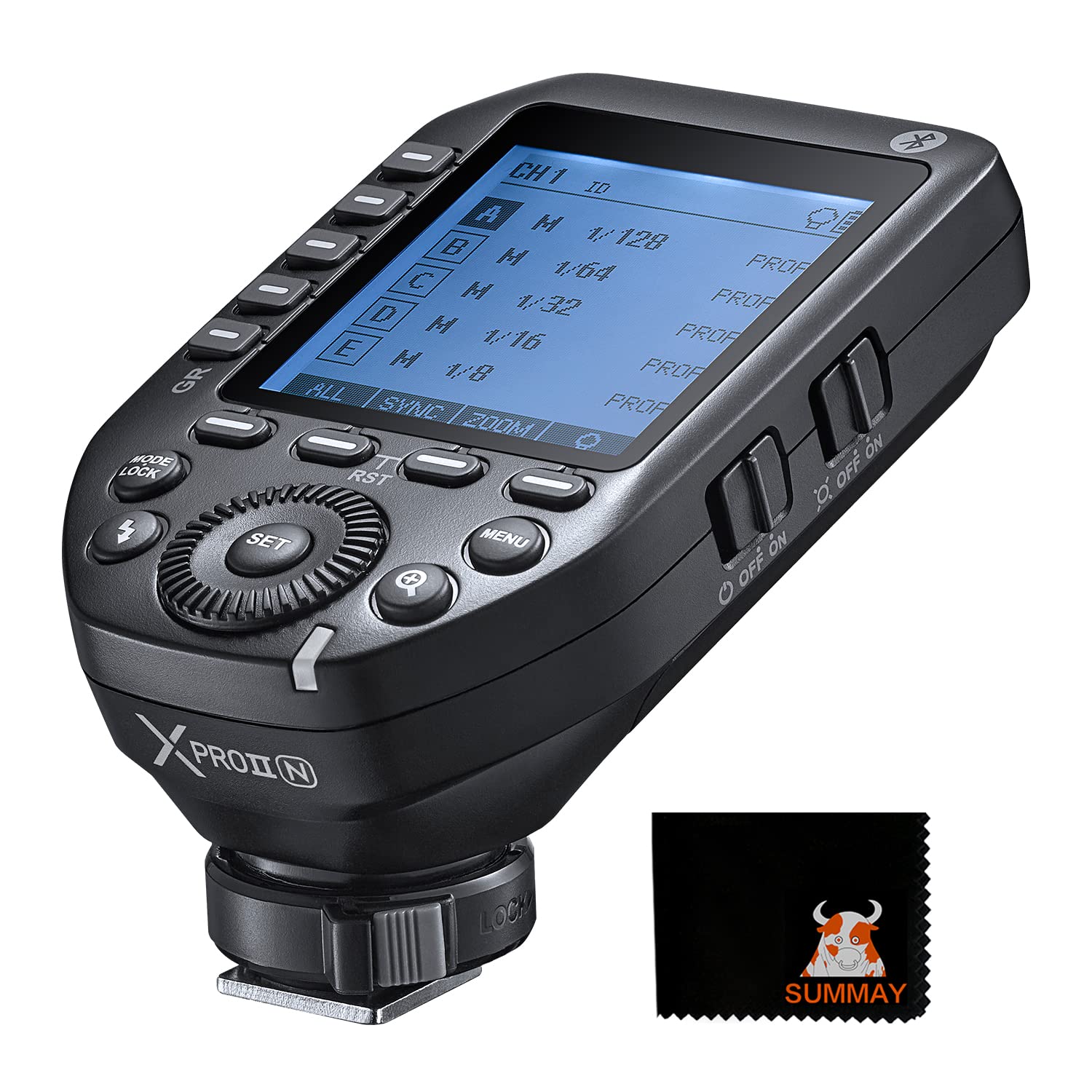 Godox XProII-N TTL Wireless Flash Trigger 1/8000s HSS, Commutazione Istantanea TCM, Controllo APP, 16 Gruppi 32 Canali, Ampio Display LCD, Segnale Stabile, Reattivo, Adatto per Fotocamere Nikon
