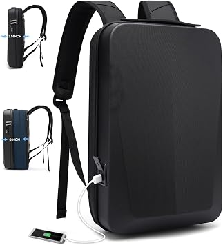 BANGE Laptop Anti-theft backpack Hard Shell Expandable Commute backpack can Hold 15.6 inch laptop for men and women