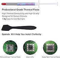 Vista 5 de YEECHUN Reemplazo del ventilador de refrigeración de CPU PS4 para Sony Playstation4 CUH-10XXA y CUH-11XXA KSB0912HE-CK2M 500GB con destornilladores