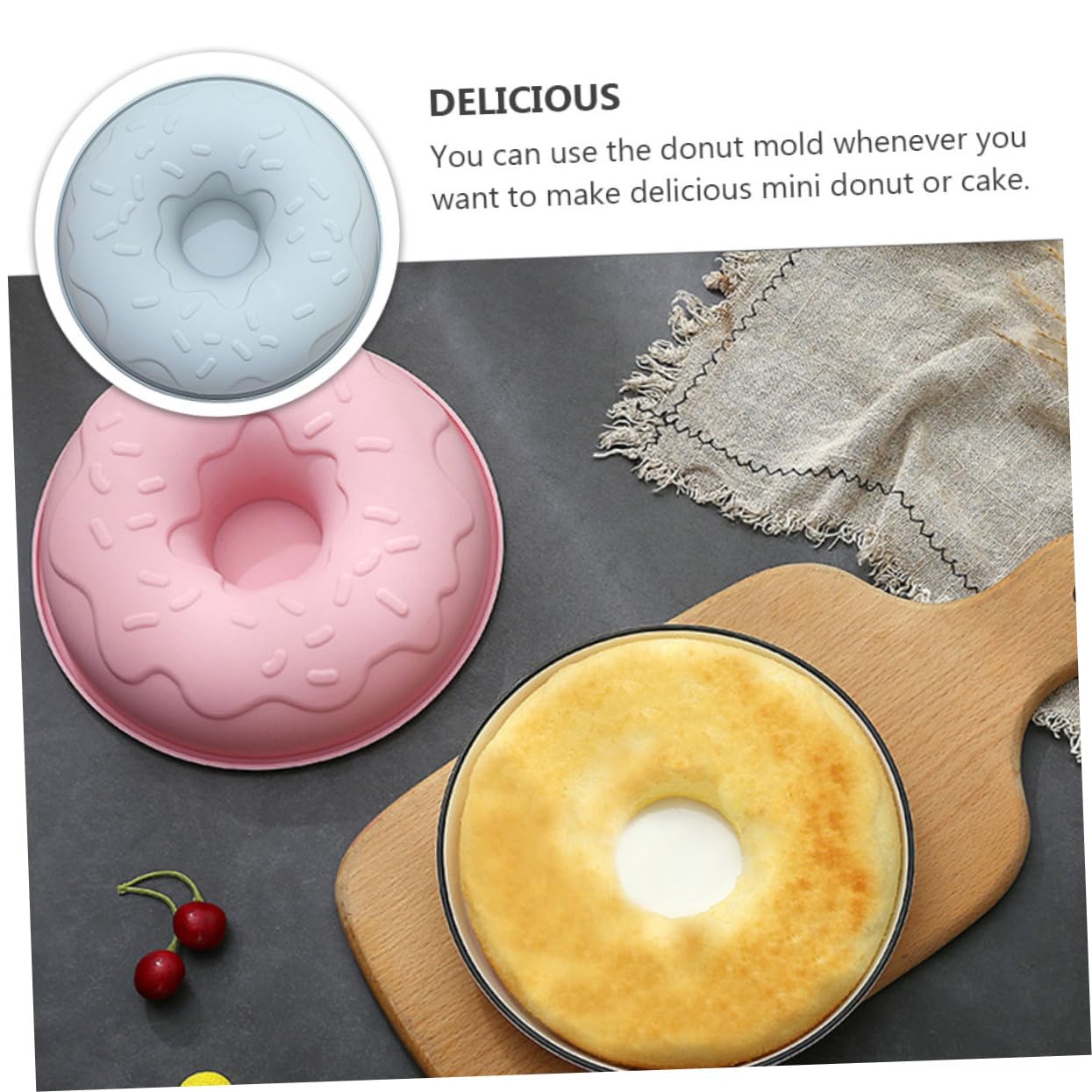 Ciieeo 3stücke Silikon Donut Form Kreatives Backwerkzeug Für Donuts Antihaftbeschichtet Für Kuchen Snacks Und Festlichkeiten