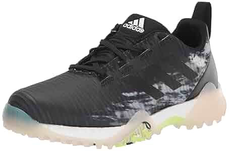シューズ(男性用) adidas golf codechaos Laceless Adidas CodeChaos Golf Turf Shoes Core Black Pulse Lime