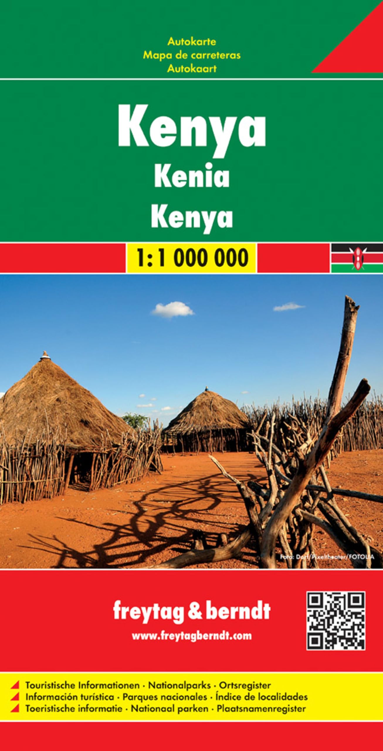 Kenya f&b (r): Wegenkaart 1:1 000 000