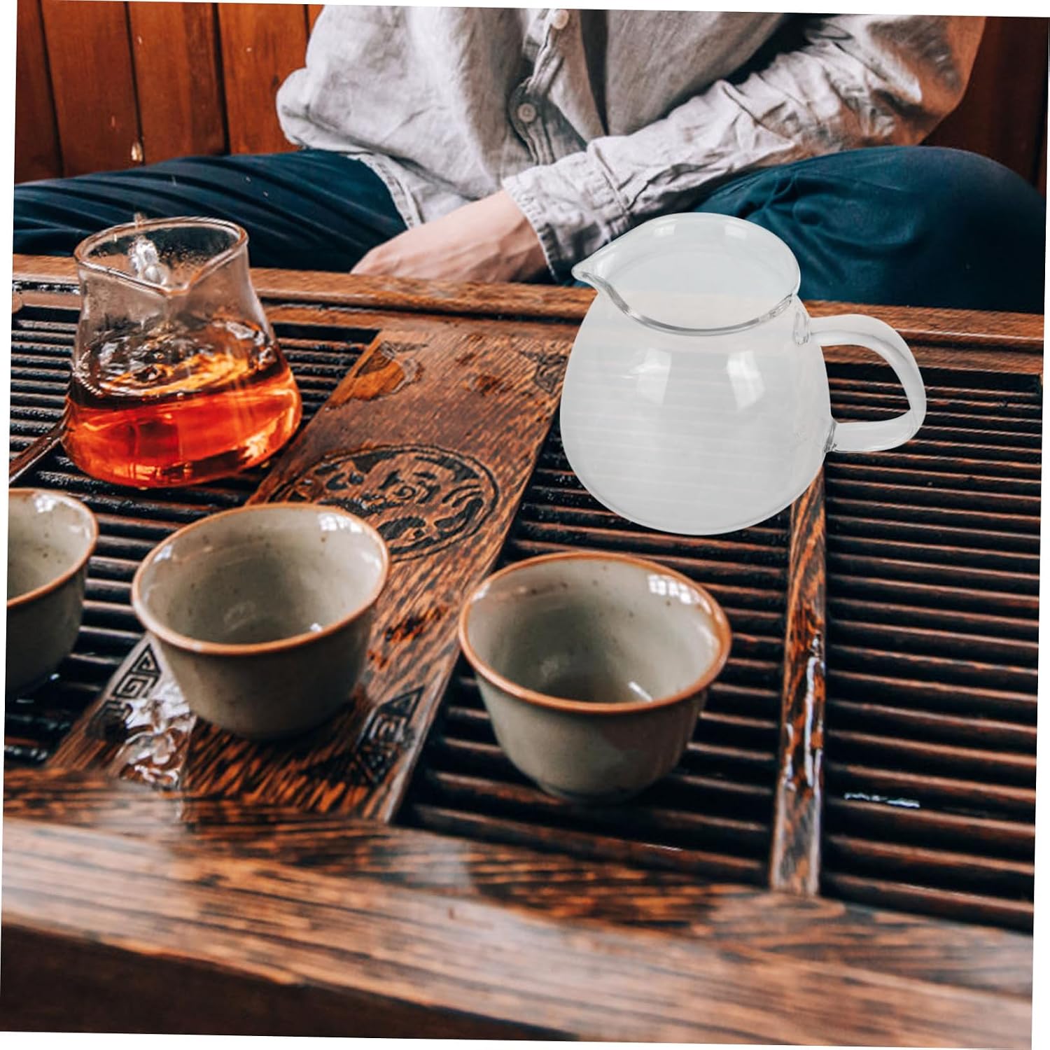 MAGICLULU Manual Pour Coffee Pot Glass Coffee Server for Hand Drip Brewing for Cold Brew and Sharing Family and Friends Elegant Kitchen
