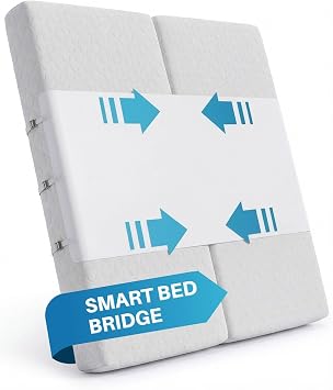Briliantwerk Twin to King Bed Converter | No Slipping | Innovative Solution as Bed Bridge for Couples & Families | Split King Gap Filler for Adjustable Bed, Installed in < 5 Min