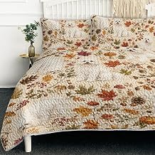 BlessLiving Maltese Quilt Set, Lightweight Microfiber, All Season, Twin