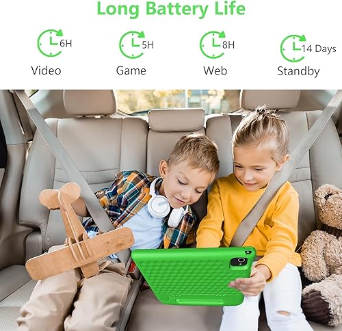 Vista 4 de JREN Tablet para Niños 10 Pulgadas 64GB Android 14 Octa-core 64GB WiFi Bluetooth Control Parental Contenido para Niños Tabletas para Niños
