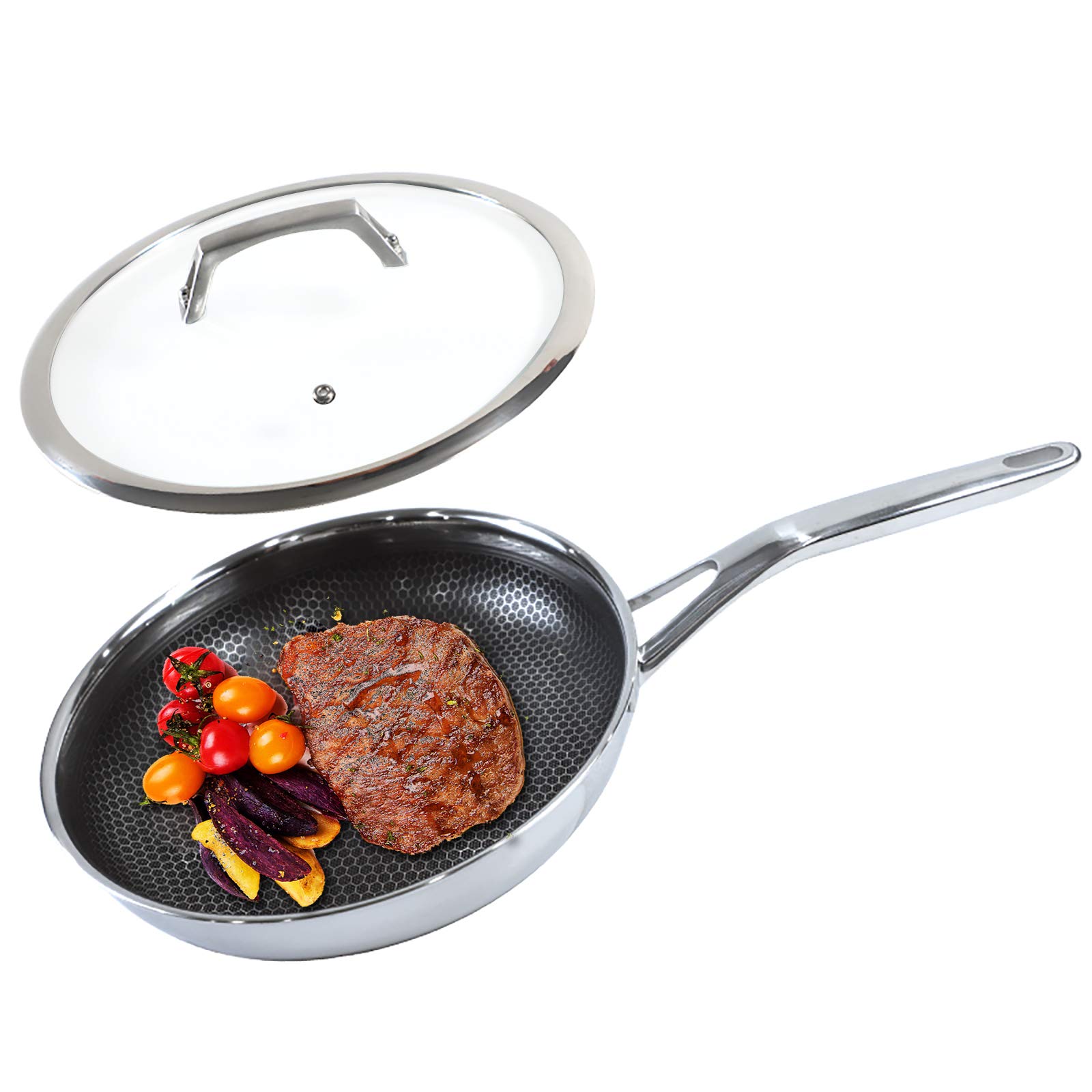 Amazon.com: Joydeem Nonstick Frying Pan With Glass Lid FPAN26