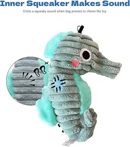 Miniatura 5 de Juguetes de peluche para perros pequeños y medianos, lindo juguete chirriante para cachorros, juguetes masticables de tela duradera con papel