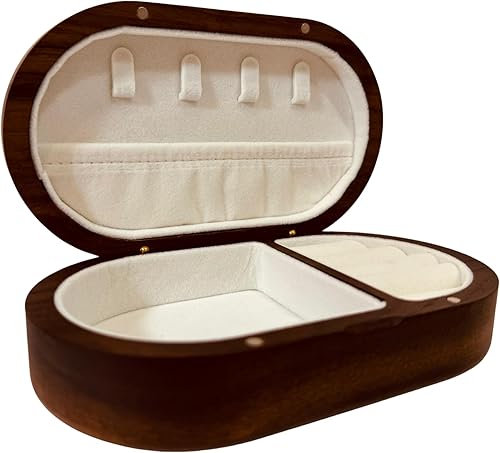 Miniatura 8 de Joyero personalizado para mujer, flor de nacimiento, organizador de madera hecho a mano, grabado personalizado con letra inicial y nombre