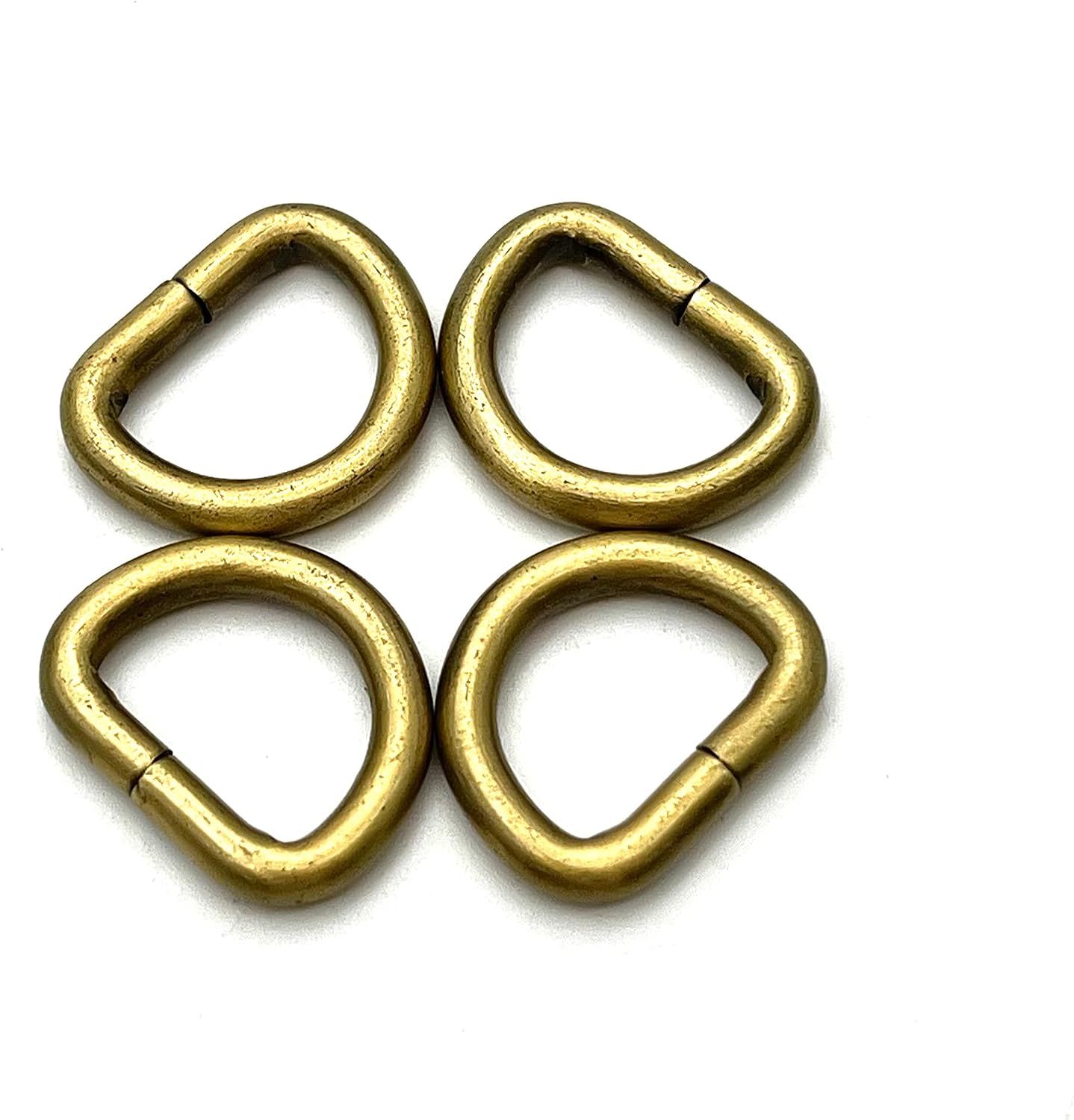 D Shape Rings Semi-Circular D ring buckles Non-Welded 1/2" / 13mm iron for webbing straps bags purse belt Dog Collars hardware making Anti bronze K95