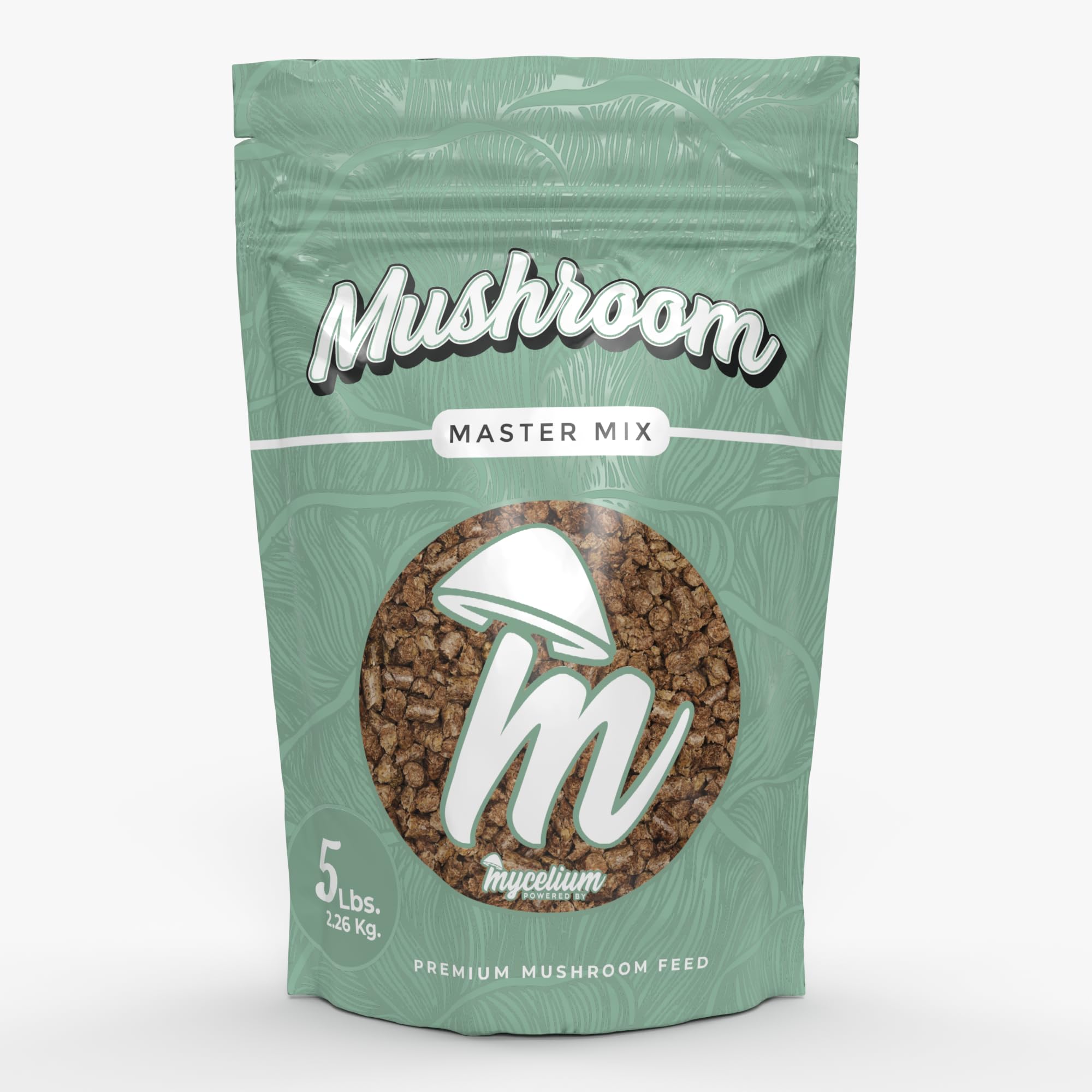 Mycelium Master Mix Premium Mushroom Spawn I Organic Feed Mushroom Growing Kit I Indoor Cultivation for Starter & Pro Home Growers I Non-GMO & Sourced from Local USA Farms, 5lbs