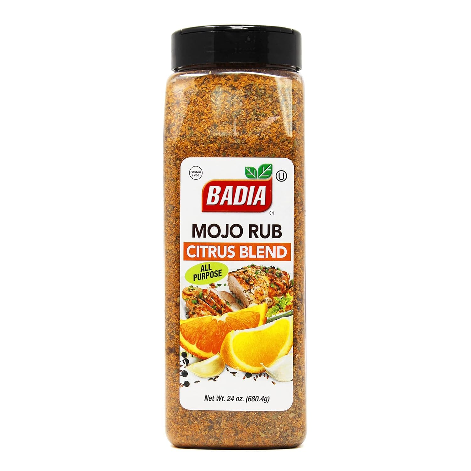 Badia Mojo Rub Citrus Blend, 24 oz – Zesty Citrus All-Purpose Grill Rub, Lemon Lime Spices (Pack of 2)