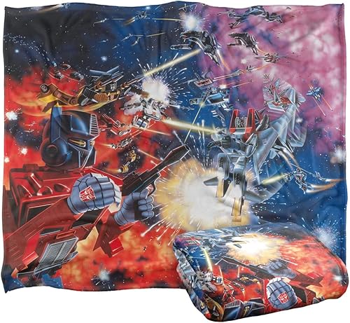 Transformers Cobija de 50 x 60 pulgadas Autobot Box Art Silky Touch Super Soft Manta