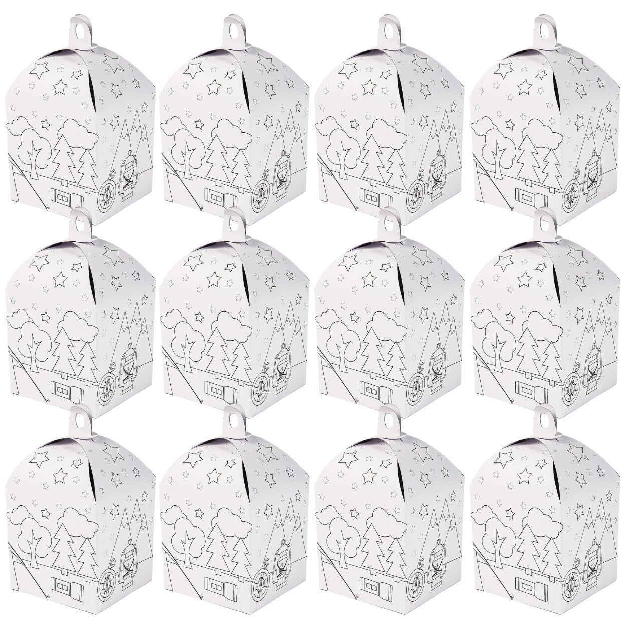 Fun Express CYO Camp Lantern Luminary CK-12 - Craft Kits - 12 Pieces