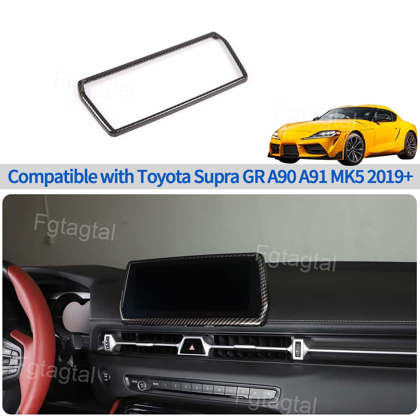 Amazon.com: Fgtagtal GPS Screen Frame Fit for Toyota Supra GR A90