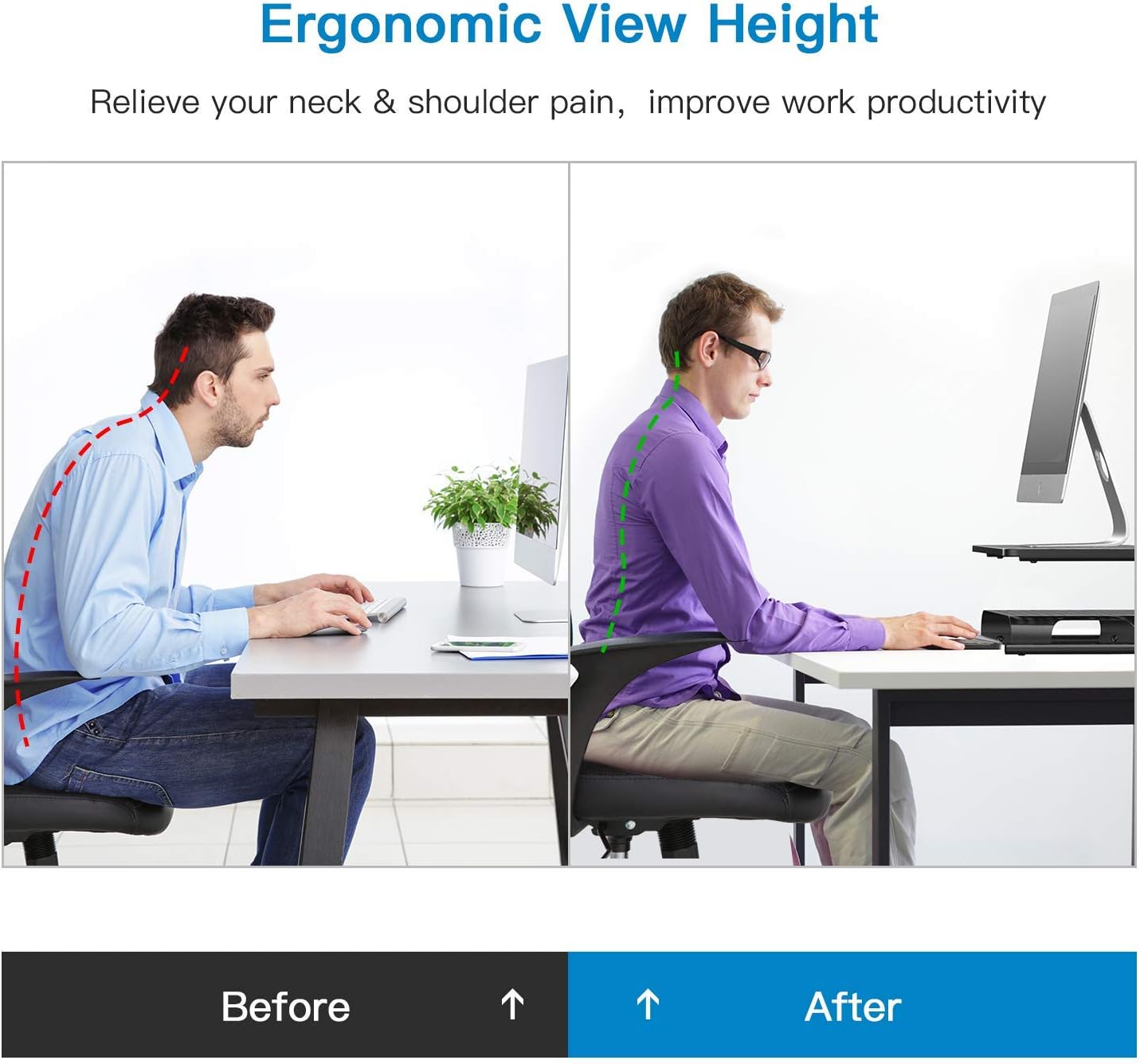 Gеt Sресіаl Prісе HUANUO Monitor Stand, Monitor Riser with Storage, Vented Computer Monitor Stand, Laptop Shelf Hold Up to 44 lbs, Desk Shelf for Printer, Screen, PC, Gaming Console, for Home & Office