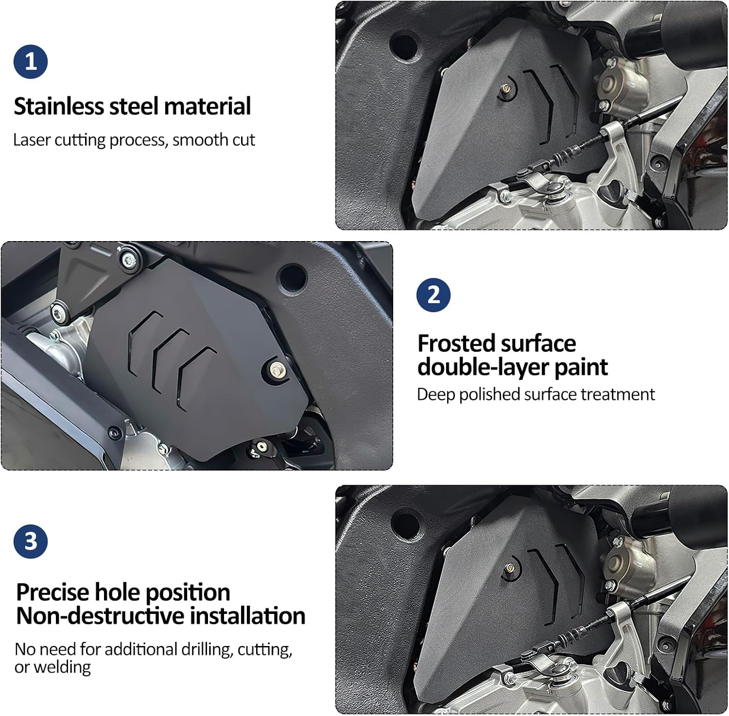 for CFMOTO 675SS 675SR Engine Guard Motorcycle Engine Protector Skid Plate Compatible with CF Moto 675SS 675SR 675SR-R 675NK 675 SS SR NK Aftermarket Parts