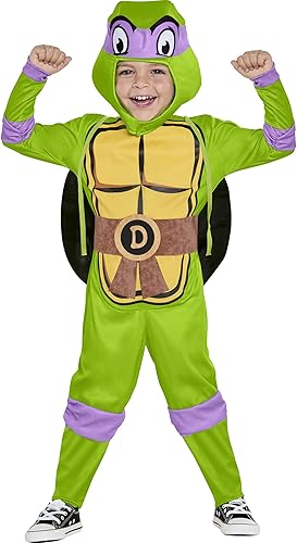 InSpirit Designs Disfraz de Donatello de Tortugas Ninja Mutantes Adolescentes para Niños, Multicolor