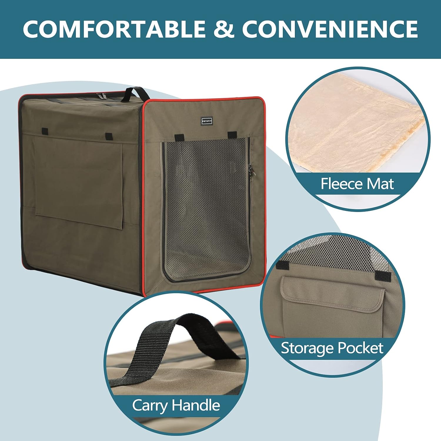 Petsfit Foldable Cat Kennel,Cat Cage,Dog Kennel,Lightweight Pet Kennel : Pet Supplies