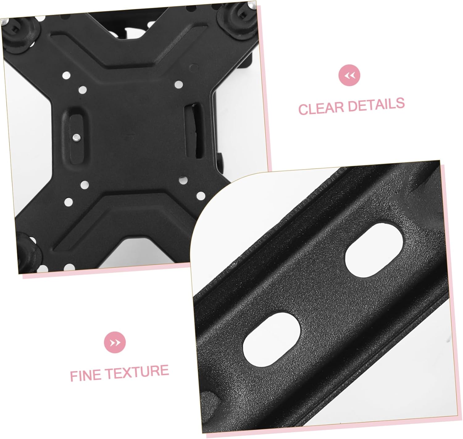 Mikinona 1set Wall Mount Tv Monitor Bracket Retractable and Rotatable Design for - Screens Sturdy Construction for Living Rooms Bedrooms and Meeting Rooms