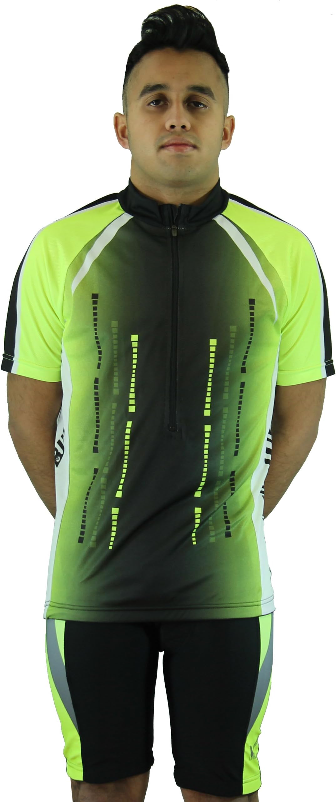 Maks Cycling Jersey with Sublimation Print Race Cut Short-Sleeve Bike Biking Shirt