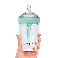 Vista 2 de Dr. Talbot's Botella de silicona anticólicos - Biberón autoferilizante para recién nacidos - 8 oz - Aqua